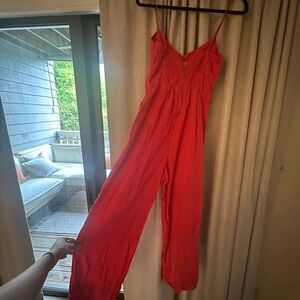 Women's Red Jumpsuit